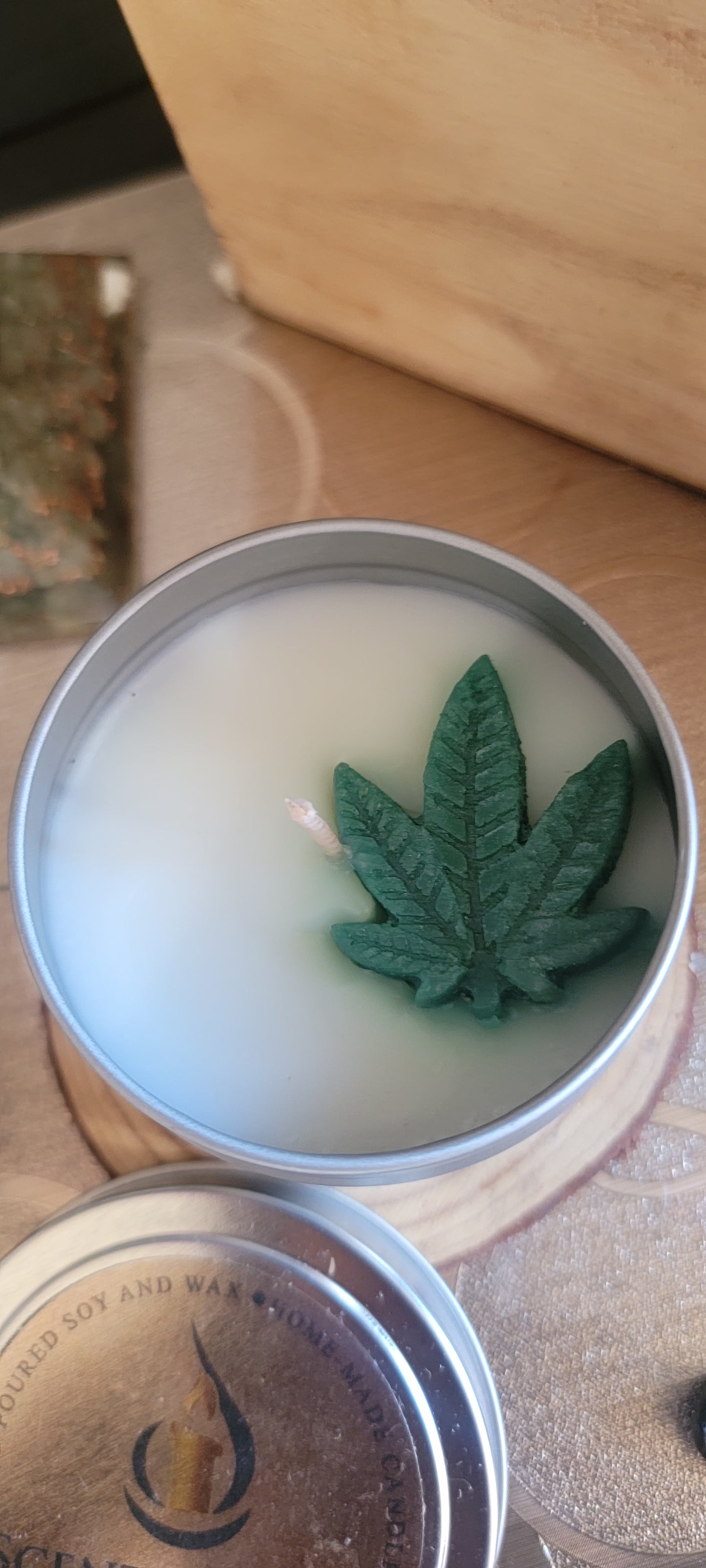 The 420,  4oz Scented Candle Cedarwood scented